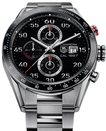 Tag Heuer CALIBER 1887 CHRONOGRAPH FLYBACK BLACK DIAL, STEEL BRACELET CAR2A10.BA0799 watch replica
